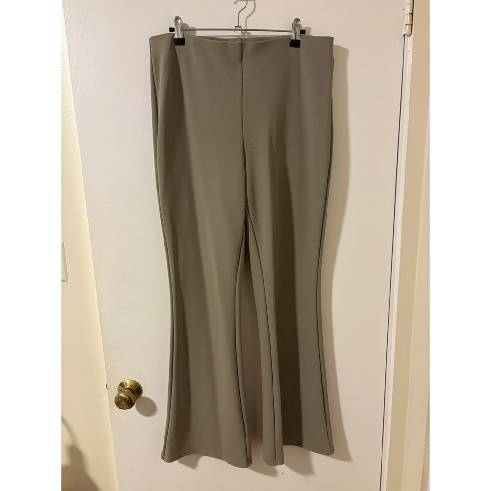 H&M Tan Flared Trousers